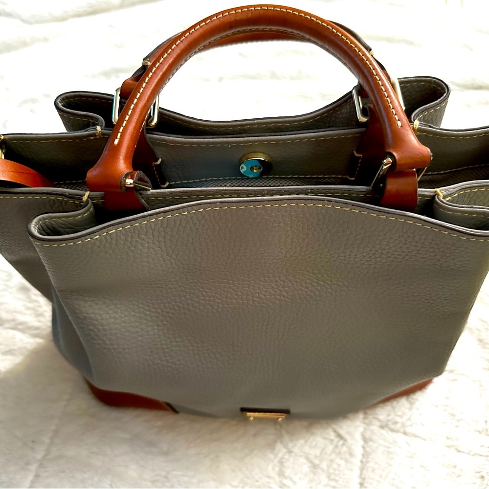 Dooney & Bourke Satchel - Gray Pebble Leather